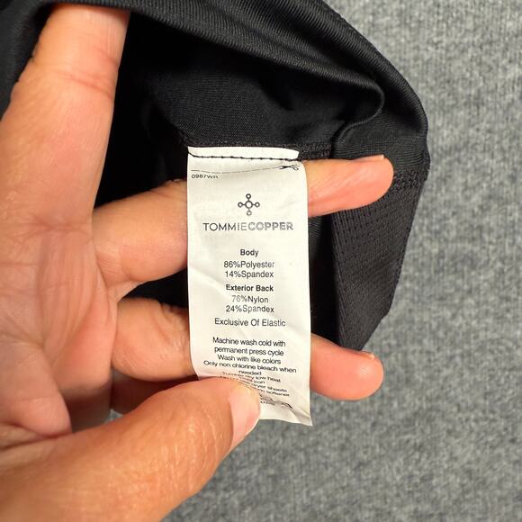 Tommie Copper Sz XL Lower Back Support Tank Compression Shirt Black Sleeveless - Picture 11 of 13